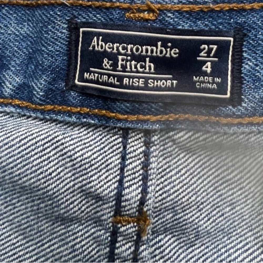 Abercrombie & Fitch Distressed Blue Jean Shorts - Picture 3 of 3